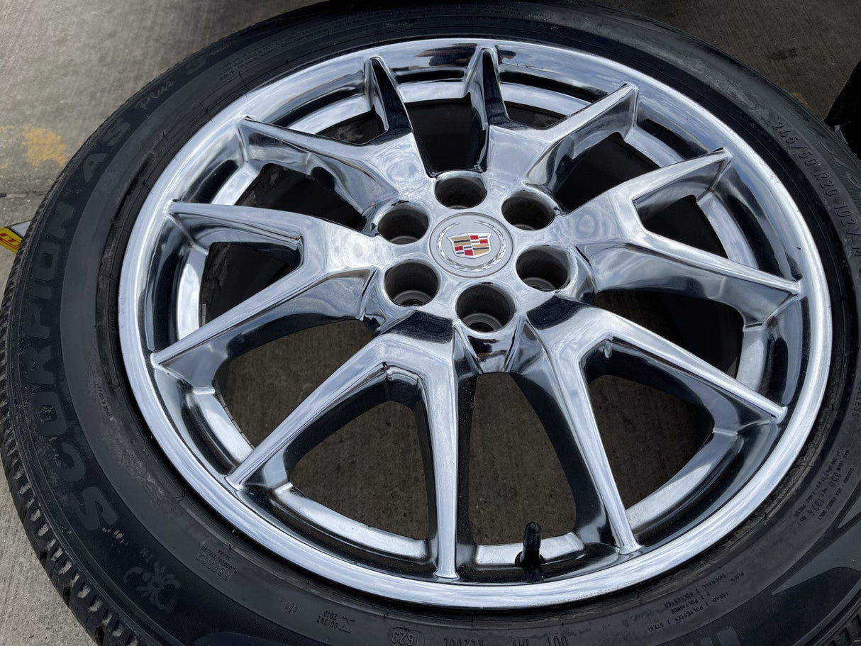20" Cadillac SRX XT6 XT5 OEM 4709 wheels rims Blazer GMC Acadia PIRELLI NEW Texas Truck Tire