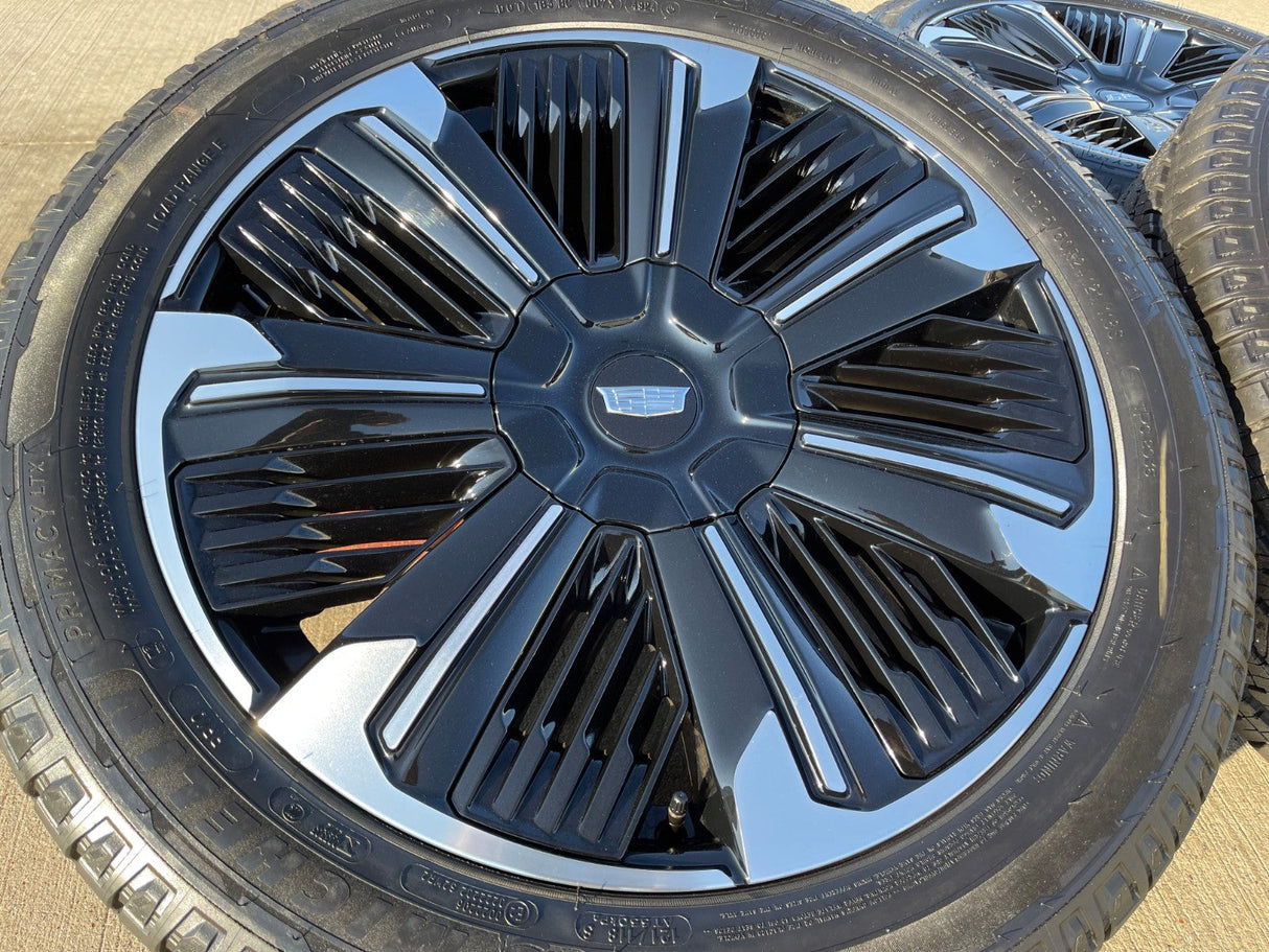 24" Cadillac Escalade IQ DEEP SPACE EV OEM wheels rims Hummer 2500 2025 2026 NEW Texas Truck Tire