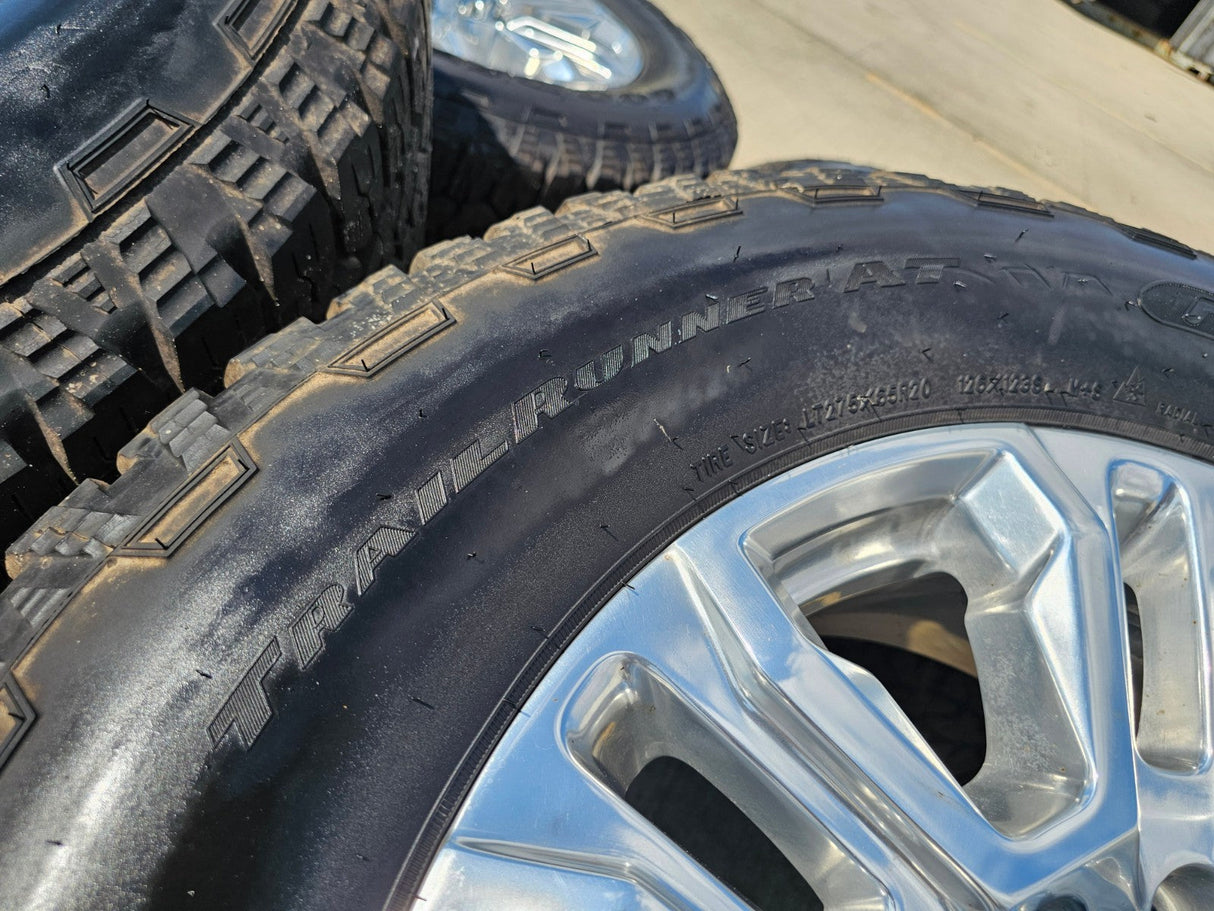 20" GMC Sierra Denali 2500 3500 OEM 5957 wheels rims tires 2024 2025 2026 NEW Texas Truck Tire