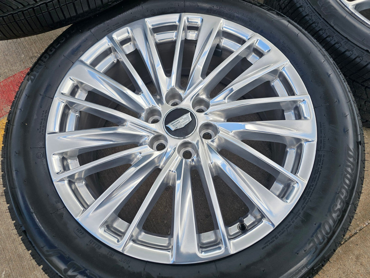 22" Cadillac Escalade Platinum OEM wheels rims tires 2024 2025 2026 NEW Texas Truck Tire