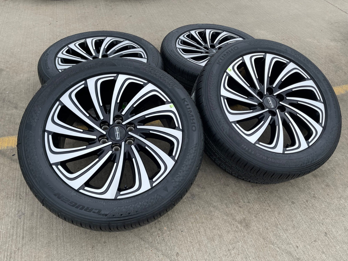 22" Lincoln Navigator OEM 10666 rims wheels BLACK LABEL 2025 2026 KUHMO NEW Texas Truck Tire