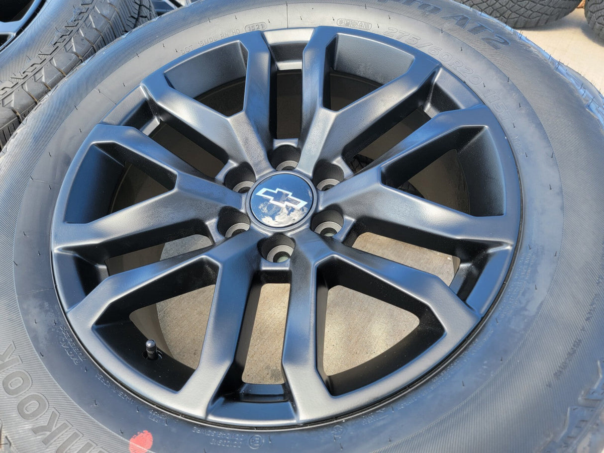 20" GMC Sierra Yukon AT4 Tahoe Silverado OEM 5924 wheels rims tires NEW Texas Truck Tire