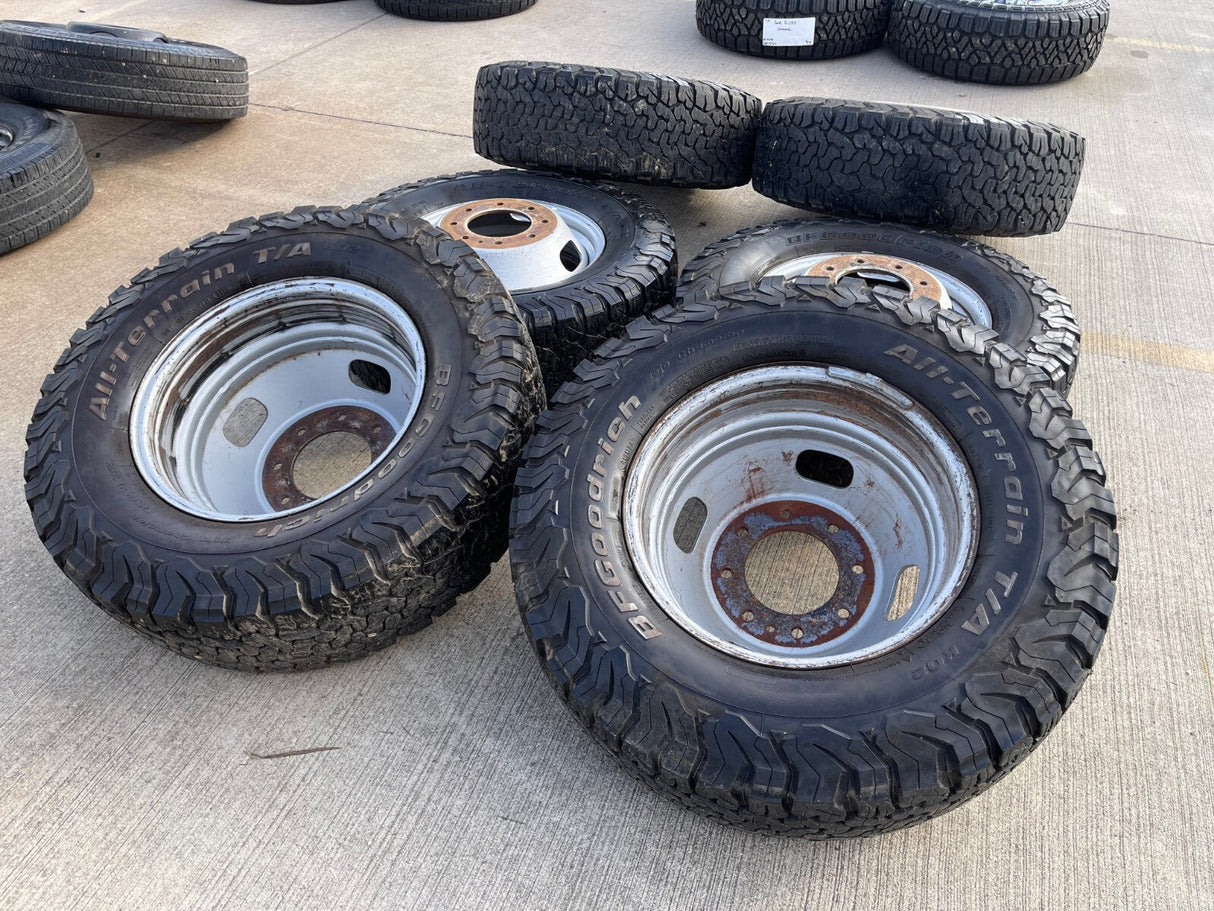 (6) 17" Ford F-350 Dually OEM rims wheels 3615 99016 tires BFG KO2 A/T Texas Truck Tire