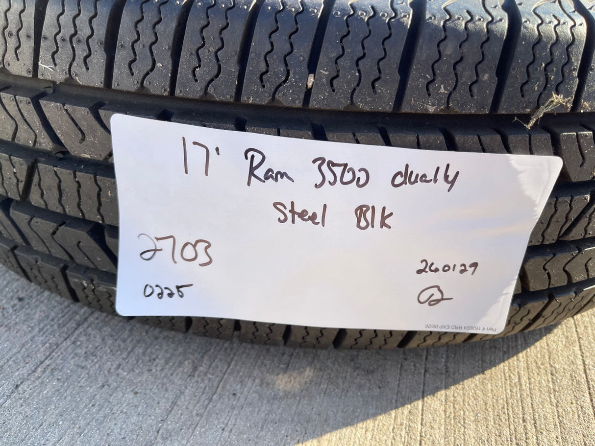 17" Dodge Ram 3500 Dually 8x200 wheel rim 2703 2704 OEM 2023 2024 2025 2026 NEW Texas Truck Tire
