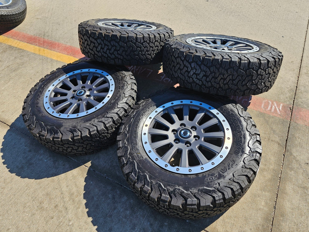 (4) 18" INEOS Grenadier OEM wheels rims beadlock 2023 2024 2025 2026 BFG KO2 Texas Truck Tire