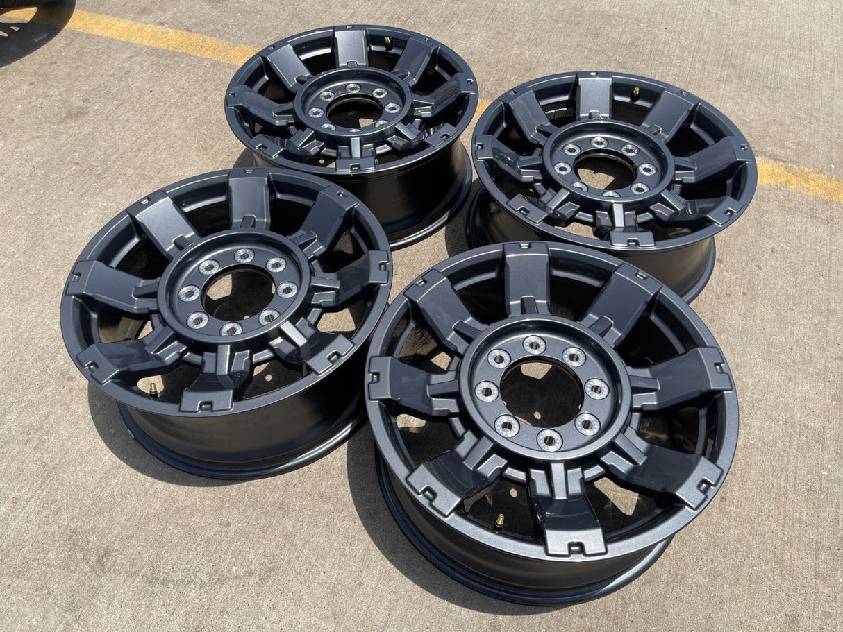 20" Ford F-250 F-350 OEM 10296 10485 gray Lariat wheels rims 2024 2025 2026 NEW Texas Truck Tire