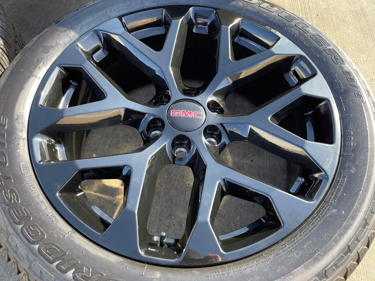 22" GMC Yukon Sierra Chevy Tahoe 1500 OEM replica 5668 wheels rims tires NEW Texas Truck Tire