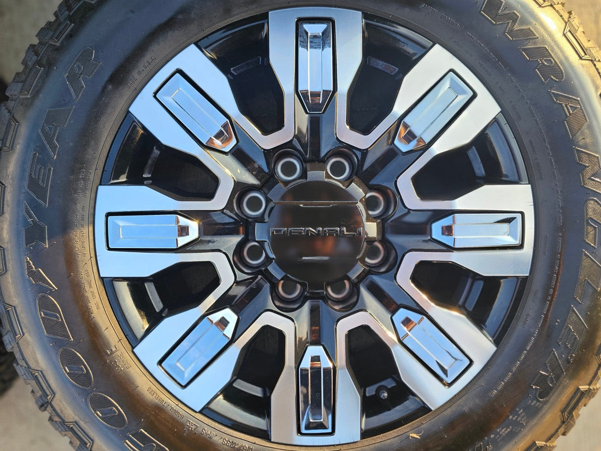20" GMC Sierra Chevy Silverado 2500 3500 OEM wheels rims 5958 14138 GOODYEAR Texas Truck Tire