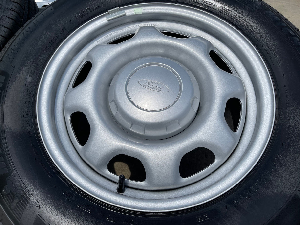 17" Ford F-150 OEM rims wheels 3857 tires steel 2023 2024 2025 2026 MICHELIN NEW Texas Truck Tire