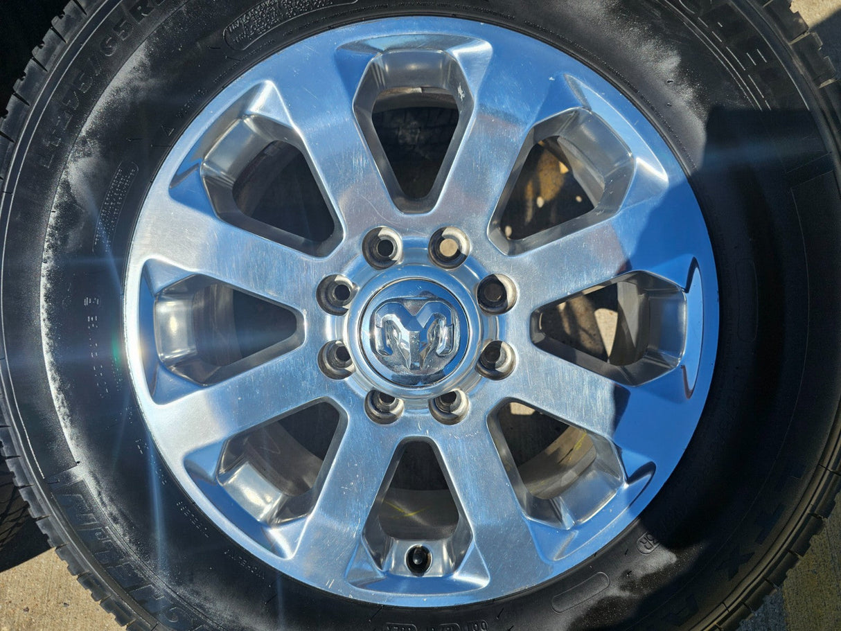 20" Dodge Ram 2500 3500 LARAMIE OEM 2700 wheels rims tires MICHELIN Texas Truck Tire