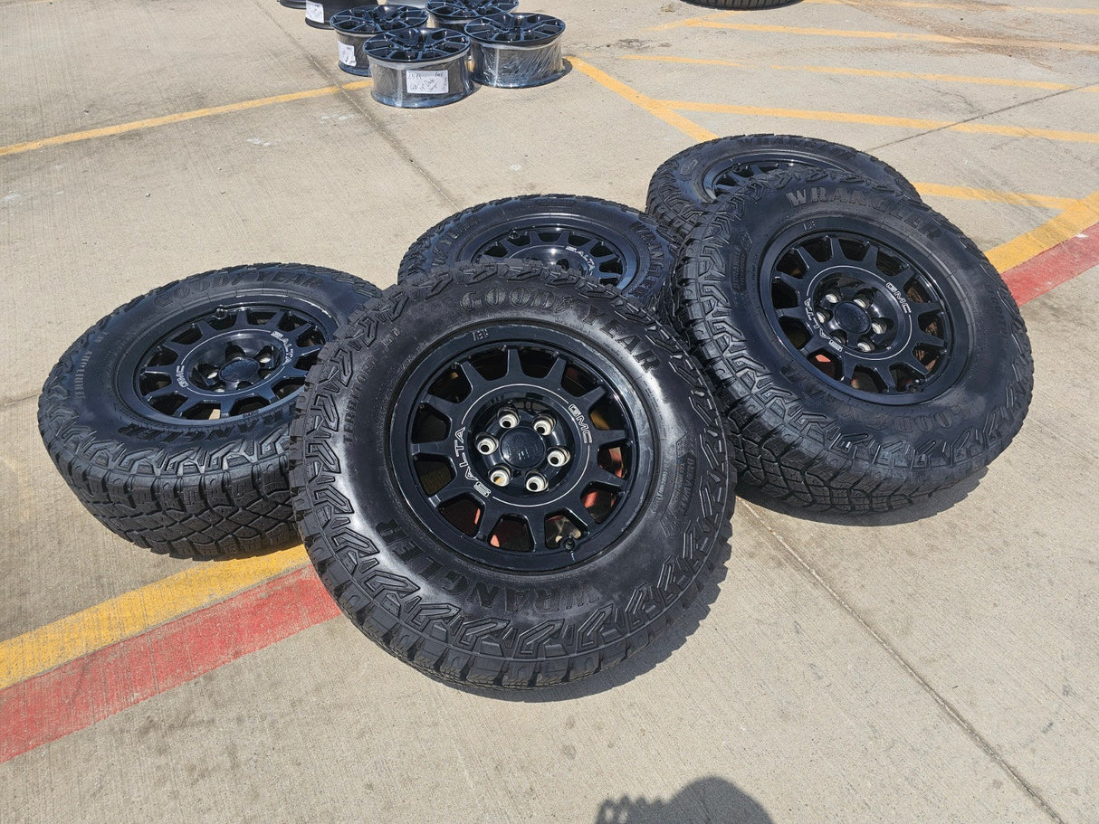 18" AEV SALTA GMC Sierra AT4X Chevy Silverado OEM rims wheels GOODYEAR Texas Truck Tire