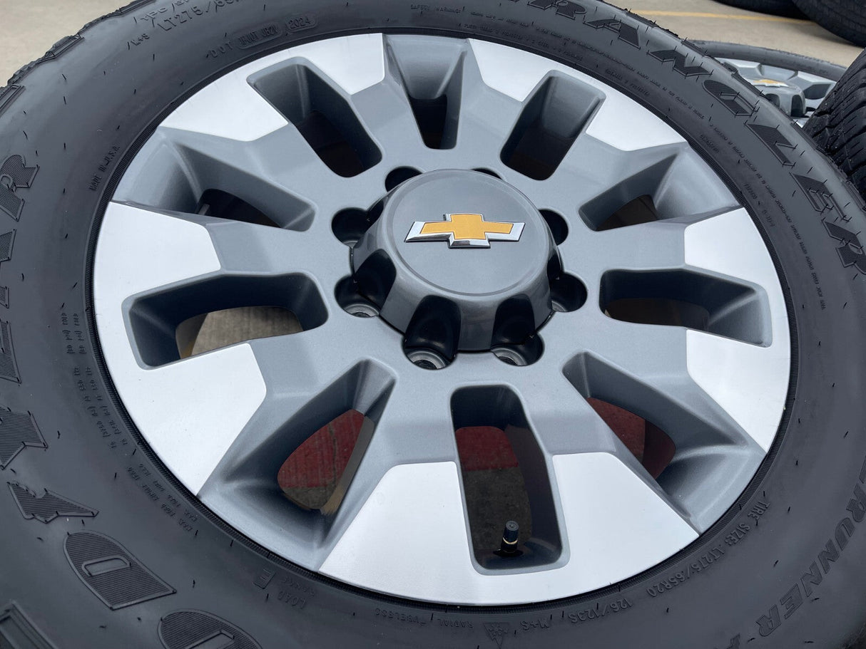20" Chevy Silverado GMC Sierra AT4 2500 3500 OEM 5960 5947 wheels rims Texas Truck Tire