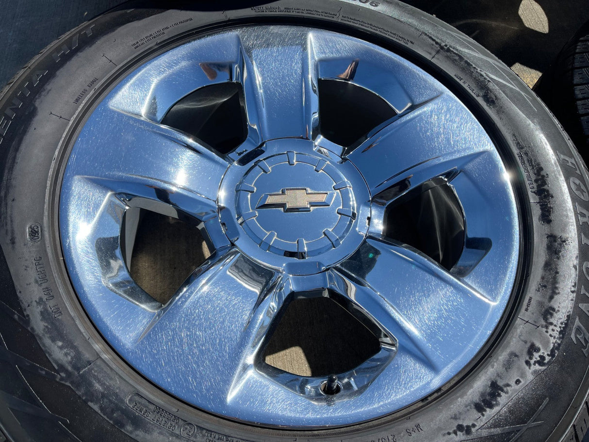 20" Chevy Silverado Tahoe OEM wheels rims 5651 CHROME DISCOUNTED Texas Truck Tire