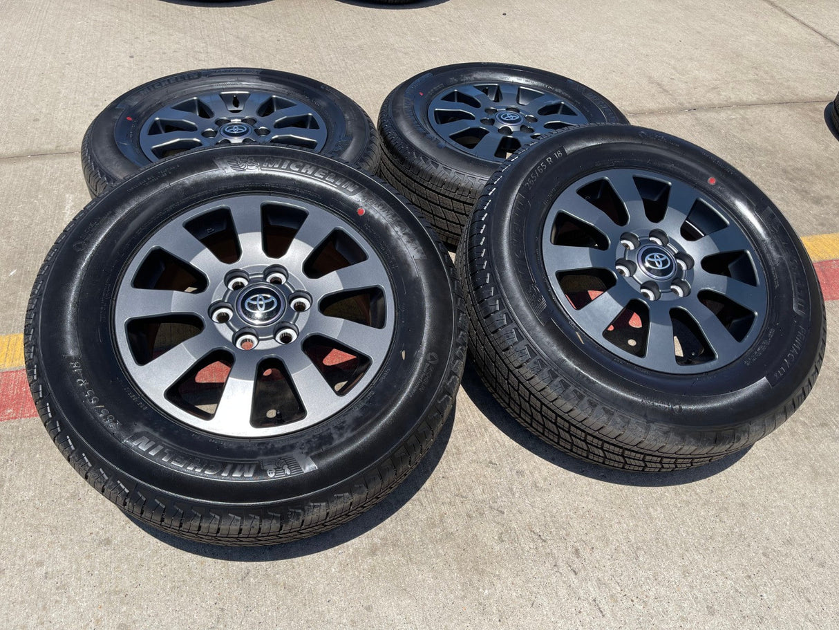 18" Toyota Land Cruiser OEM TRD wheels rims 95952 Tundra Sequoia MICHELIN NEW Texas Truck Tire