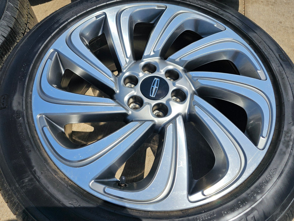 22" Lincoln Navigator OEM rims wheels tires 10497 RESERVE 2023 2024 2025 NEW Texas Truck Tire