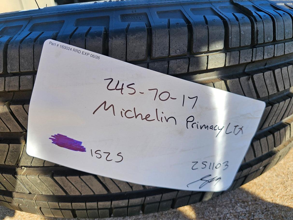 245/70/17 Michelin Primacy LTX tires F-150 Sierra Tahoe Silverado NEW TAKE OFFS Texas Truck Tire