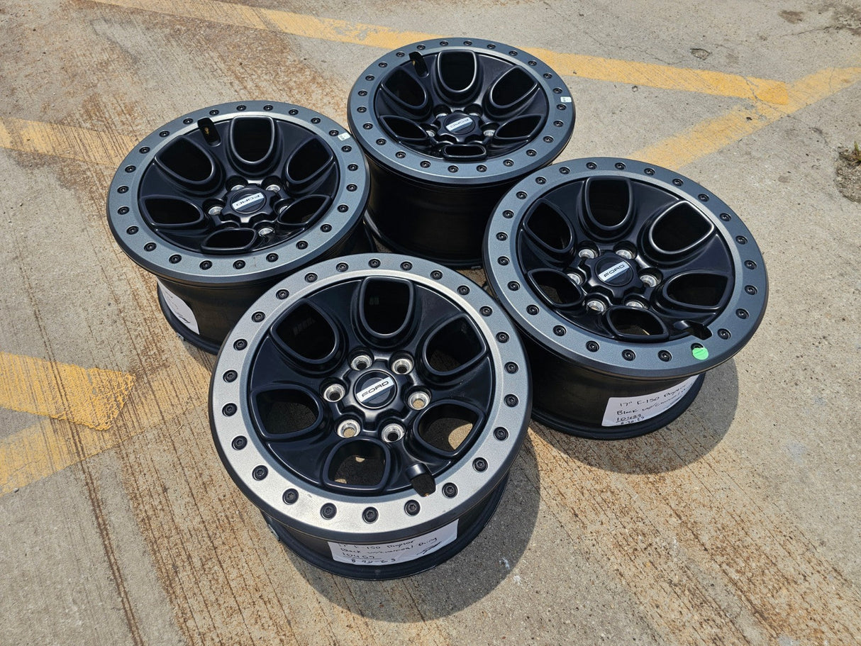 17" Ford F-150 Raptor OEM BEADLOCK rims wheels 10459 95210 NEW Texas Truck Tire