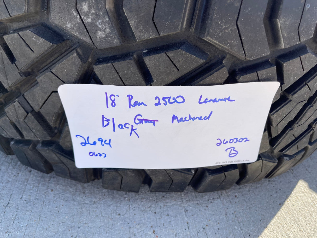 18" Ram 2500 3500 LARAMIE OEM 2694 wheels rims 2023 2024 2025 2026 NITRO 33" NEW Texas Truck Tire