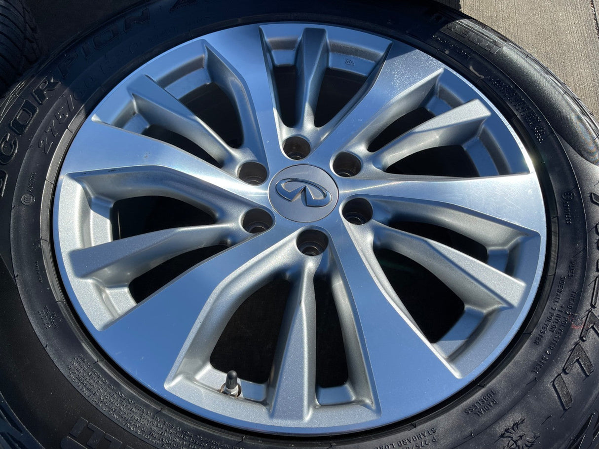 20" Infiniti QX56 QX80 OEM 73769 wheels rims Nissan Titan Armada tires Texas Truck Tire