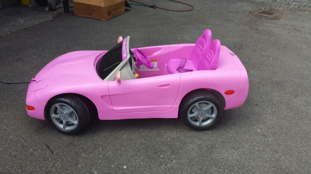Safety First Corvette AC Control Display in Pink Red and Yellow
