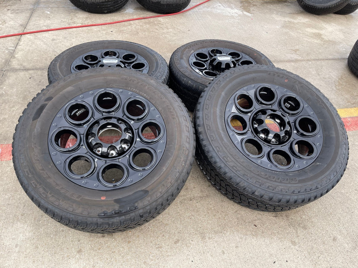 20" Ford F-250 F-350 OEM black TREMOR 10299 10484 wheels rims 2023 2024 2025 Texas Truck Tire