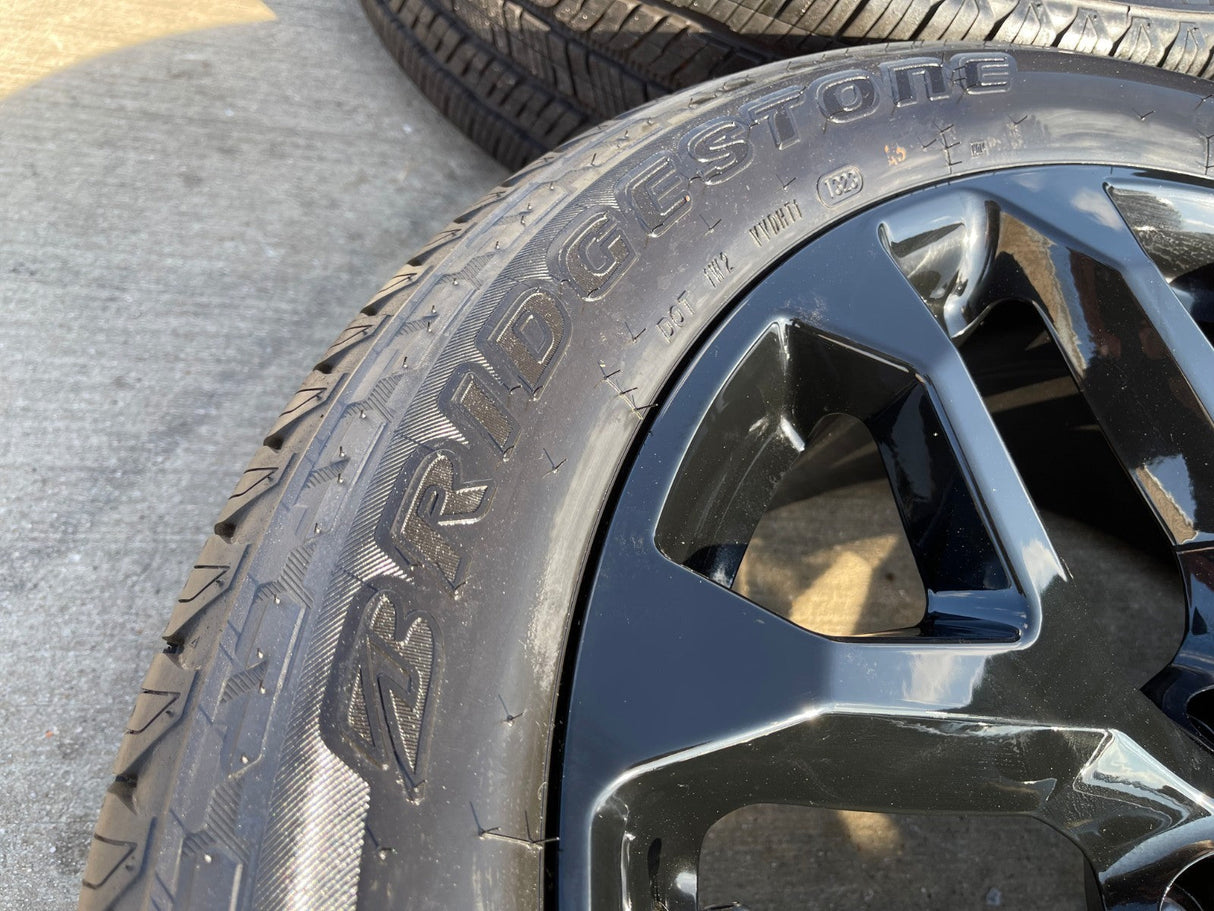 22" GMC Yukon Sierra Chevy Tahoe 1500 OEM replica 5668 wheels rims tires NEW Texas Truck Tire