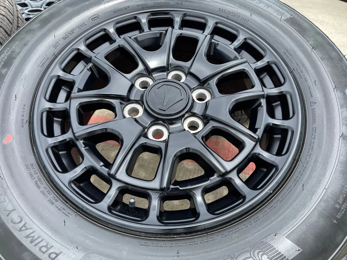 18" Toyota Tundra TSS T FORCE TRD OEM black wheels rims Sequoia 2025 2026 NEW Texas Truck Tire