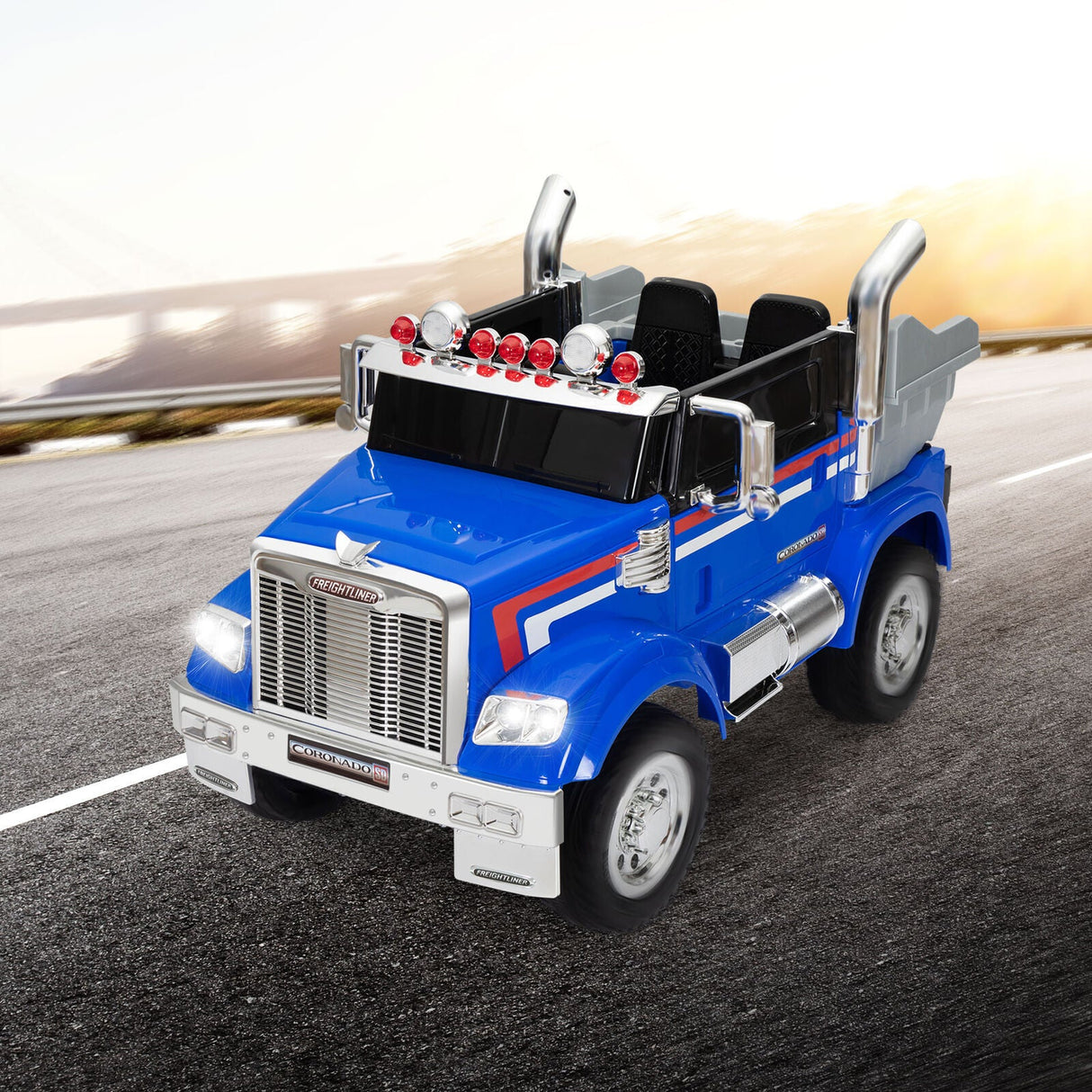 12V Kids Electric Ride On Toy Truck with Music and Remote Control