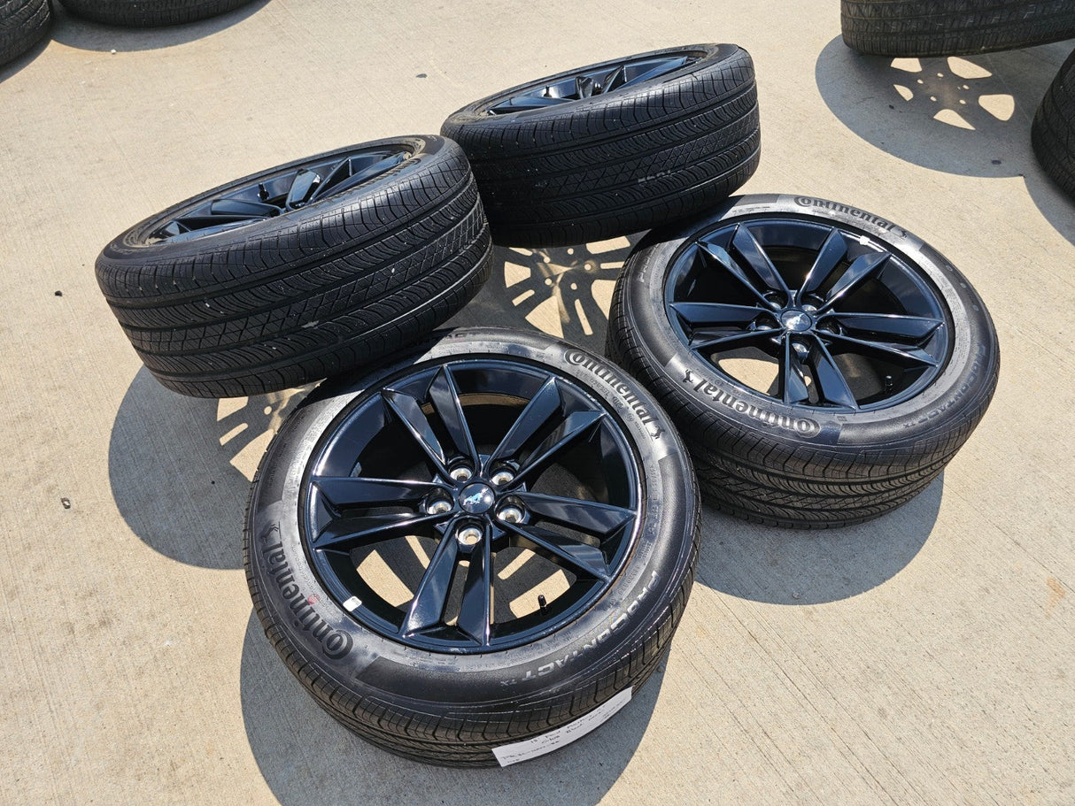 18" Ford Mustang GT OEM BLACK wheels rims PR3C-1007-BA tires 2024 2025 2026 NEW Texas Truck Tire