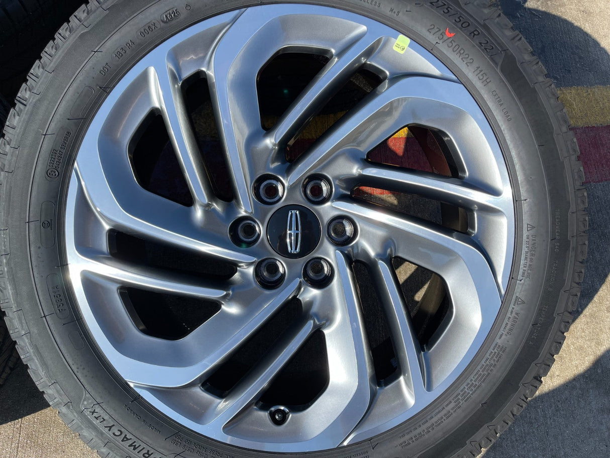 22" Lincoln Navigator OEM 94225 rims wheels BLACK LABEL 2025 2026 MICHELIN NEW Texas Truck Tire
