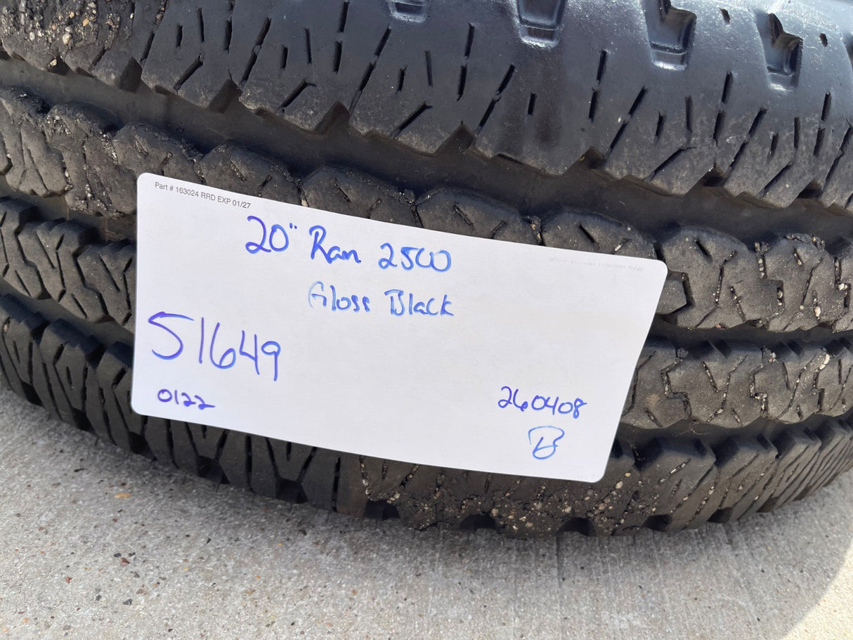20" Dodge Ram 2500 3500 LARAMIE OEM 51649 wheels rims A/T2 2025 2026 Texas Truck Tire