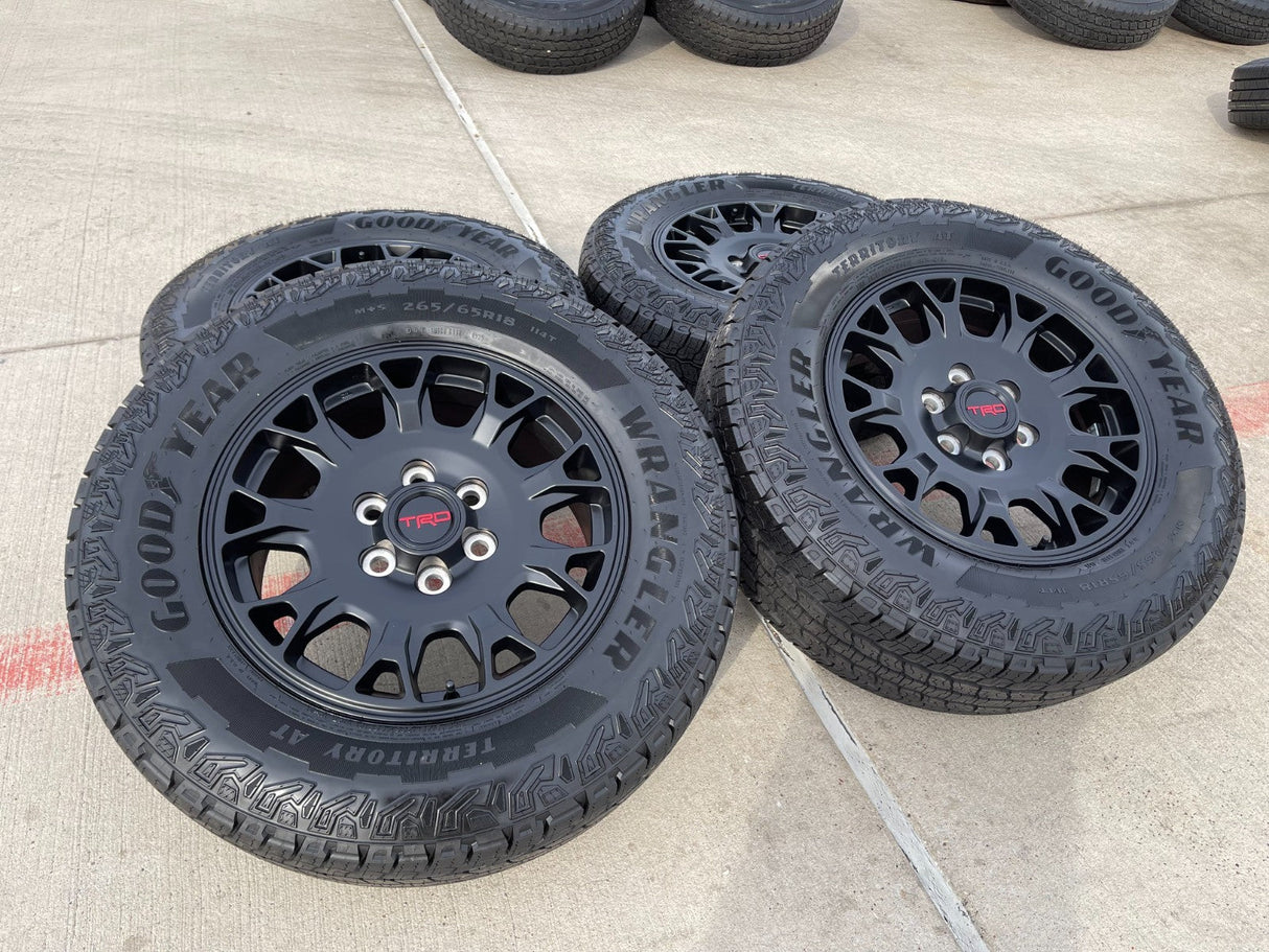 18" Toyota Tacoma 4Runner TRD Pro OEM 95973 wheels rims 2025 2026 GOODYEAR NEW Texas Truck Tire