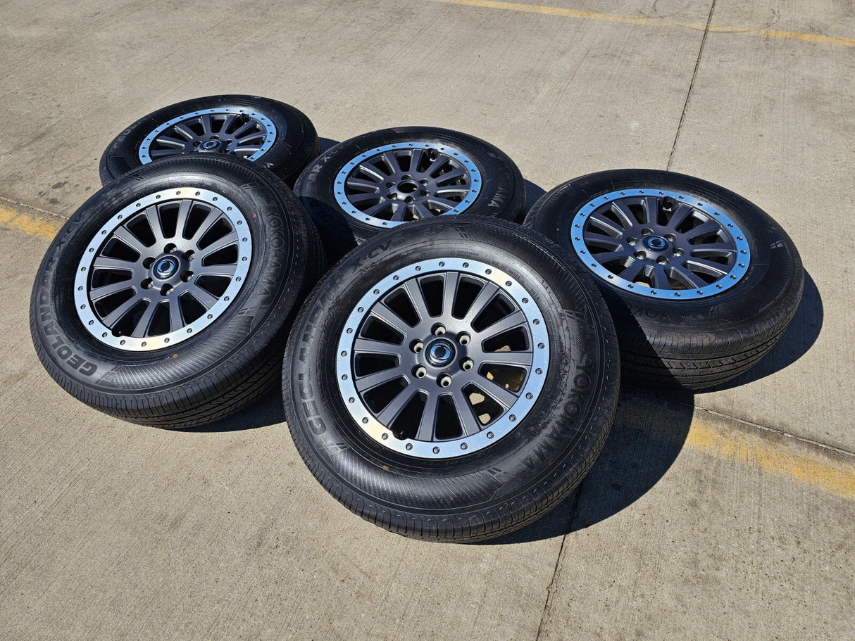 (5) 18" INEOS Grenadier OEM wheels rims tires beadlock 2023 2024 2025 2026 NEW Texas Truck Tire