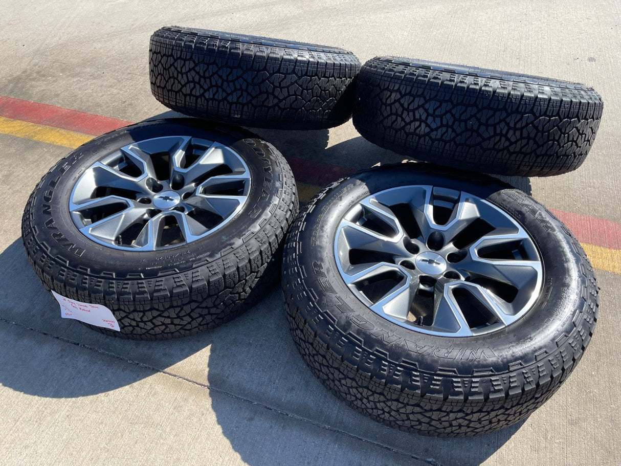 20" Chevy Silverado 1500 Tahoe Suburban OEM 5915 5916 wheels rims GOODYEAR Texas Truck Tire