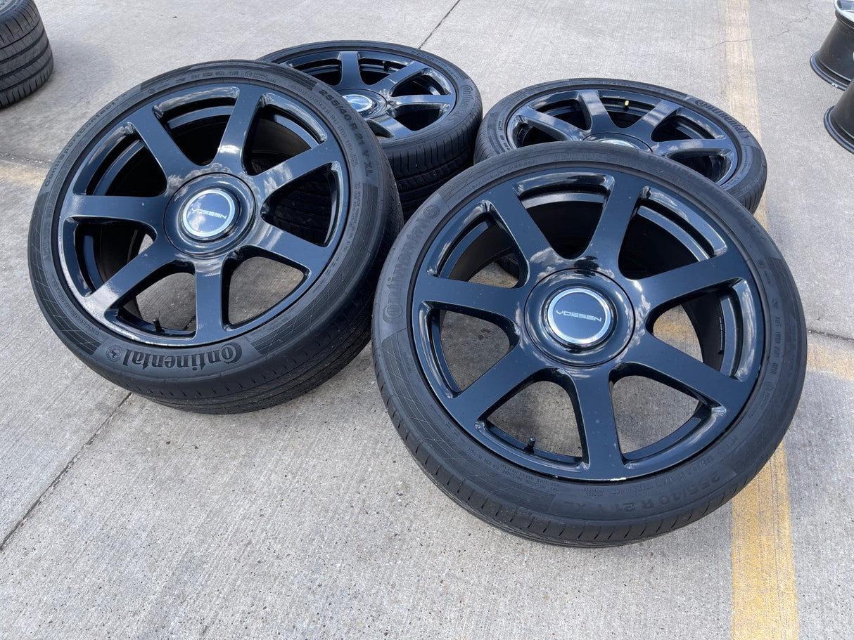 21" Vossen Rolls Royce Wraith Ghost Dawn wheels rims tires 5x120 Texas Truck Tire