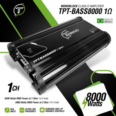 TPT-BASS8000 1 Ohm PRV