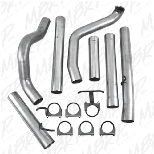 MBRP 4" Turbo Back, Single Side - No Muffler (1999-2003) Powerstroke MBRP