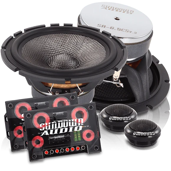 Sundown SA-6.5CS v.3 6.5" Components Speakers (Pair) Sundown Audio