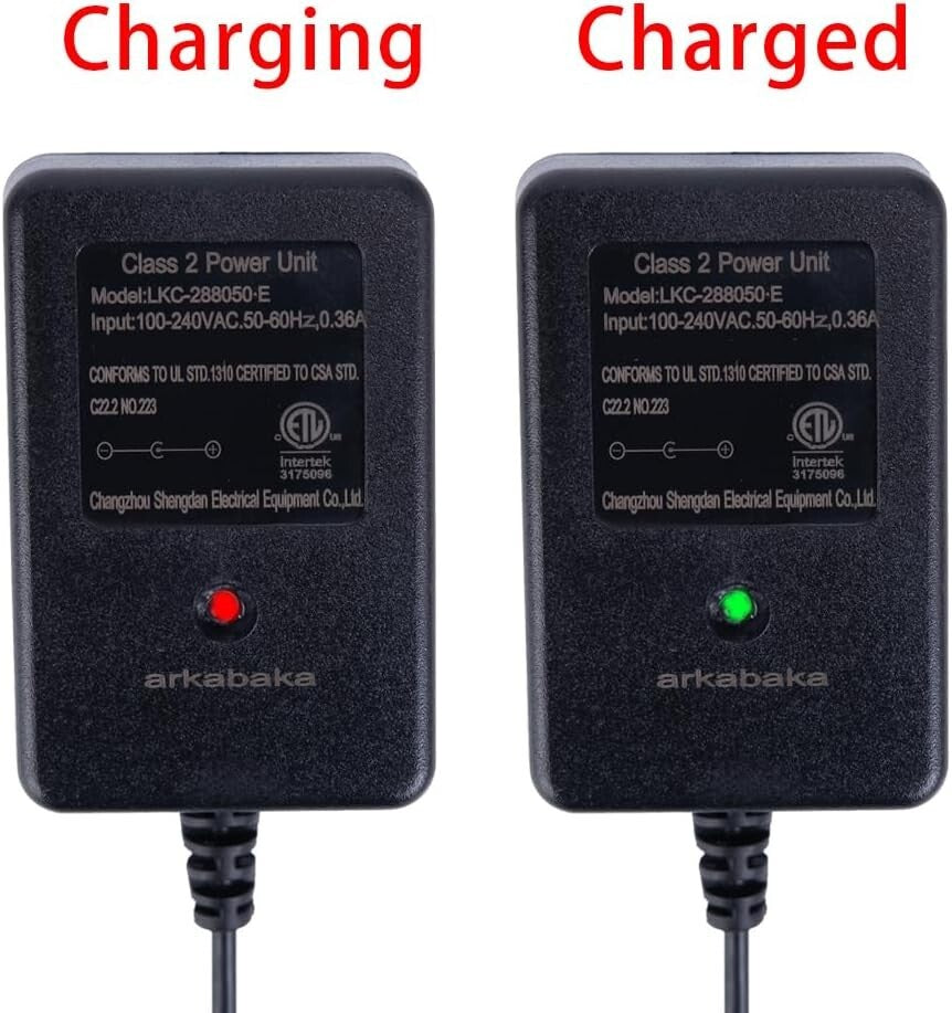 24V Lead Acid Battery Charger for Ride-On Toys with LED Status Indicator