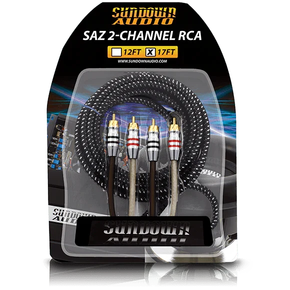 Sundown Audio SAZ2-17FT SAZ 2-Channel RCA Interconnects Sundown Audio