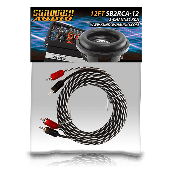 Sundown Audio SB2-12FT 2-Channel RCA Interconnect Cables Sundown Audio