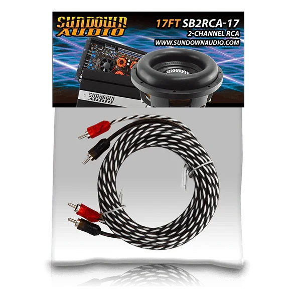 Sundown Audio SB2-17FT 2-Channel RCA Interconnect Cables Sundown Audio