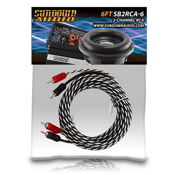 Sundown Audio SB2-9FT 2-Channel RCA Interconnect Cables Sundown Audio