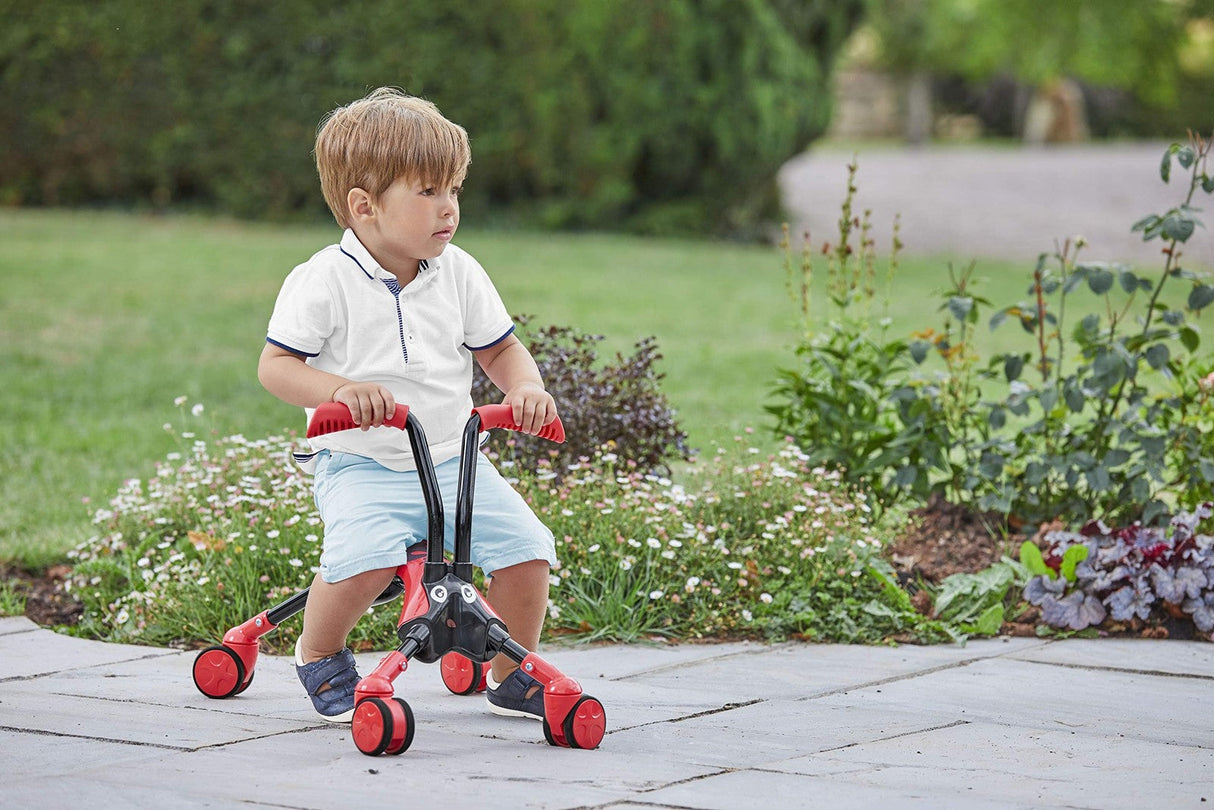 Scramblebug Beetle 4-Wheel Balance Bike Developmental Toy for Toddlers