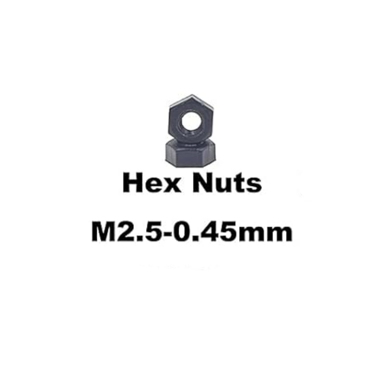M2.5 Nylon Hex Standoffs Spacers Screws Nuts Flat washer TekShack