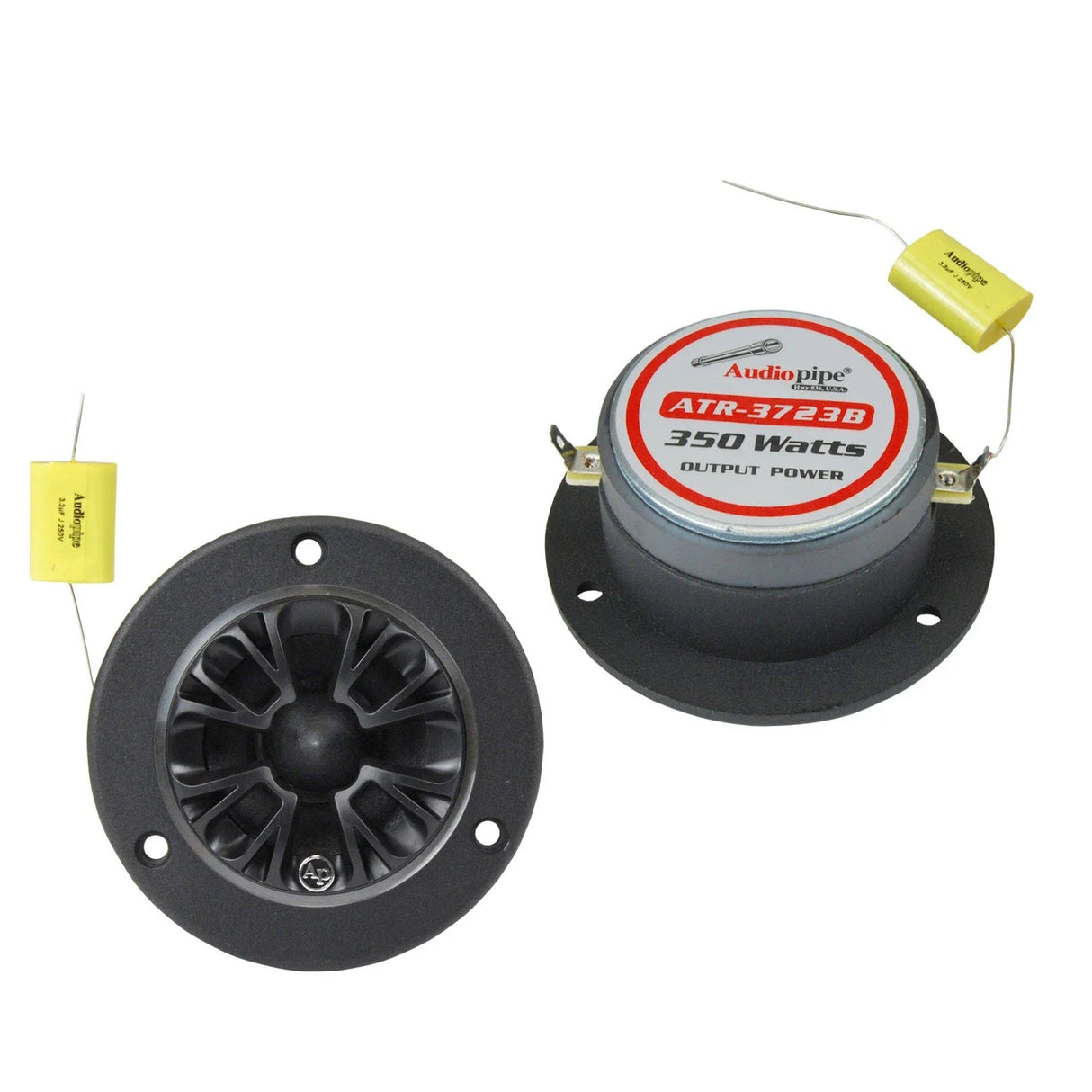 Audiopipe ATR3723B 3-3/4” Amuminum Horn with 1” Titanium Super Tweeter Audiopipe