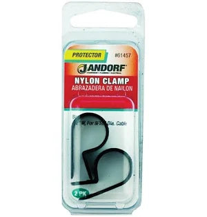 JANDORF Black Nylon Clamp (1/2" x 9/16") 61457 Jandorf