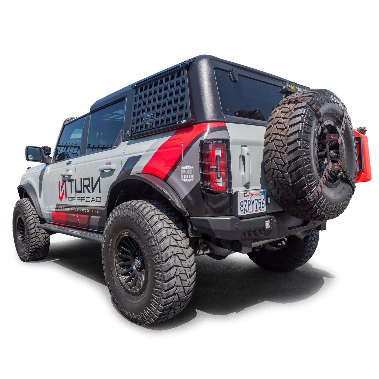 Side MOLLE Panels for 2021-2026 Ford Bronco w/ Turn Offroad Hard Top Turn Offroad