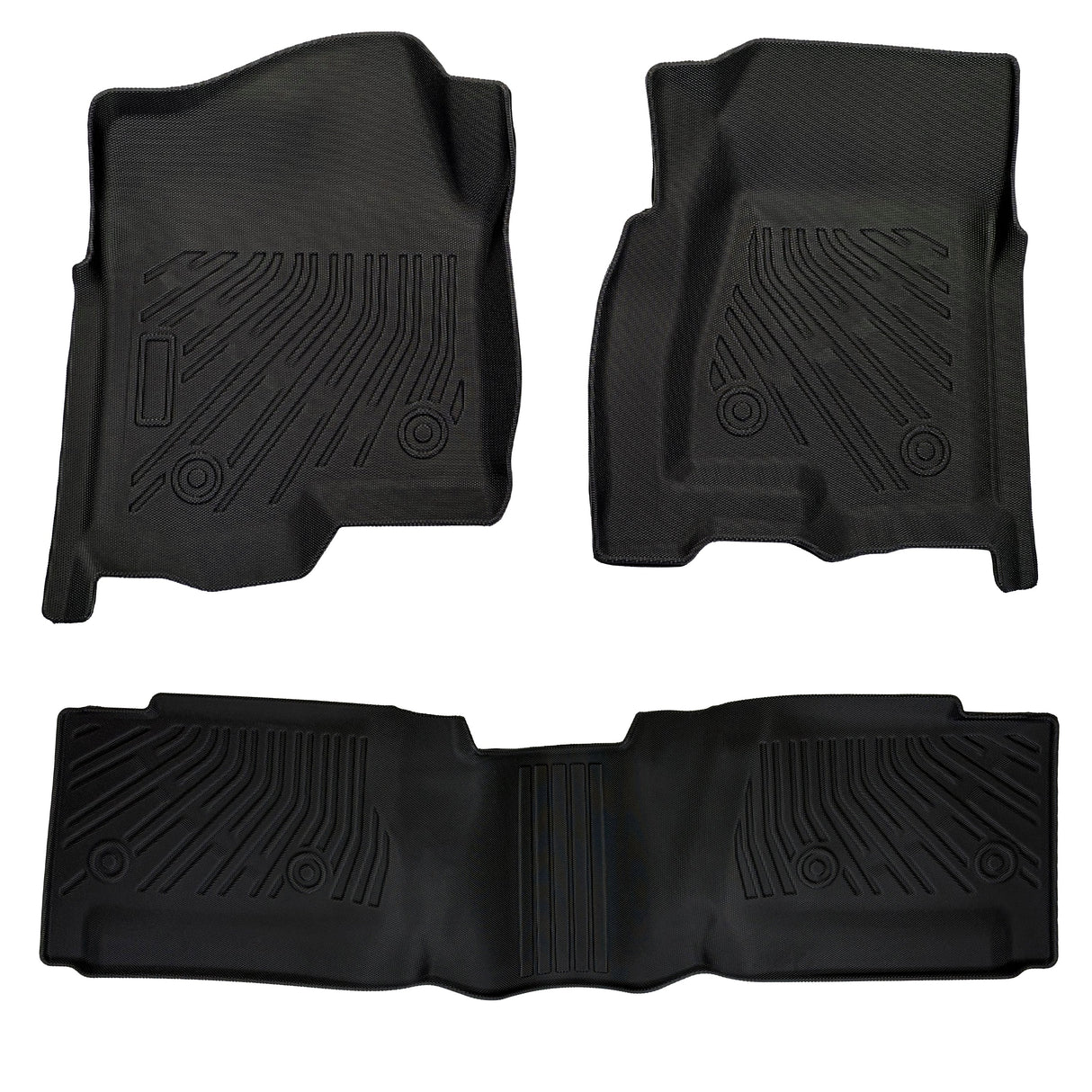 Trucktok 1999-2006 Silverado/Sierra 1500 2500 Extend Cab All-Weather TPE Floor Mats TruckTok