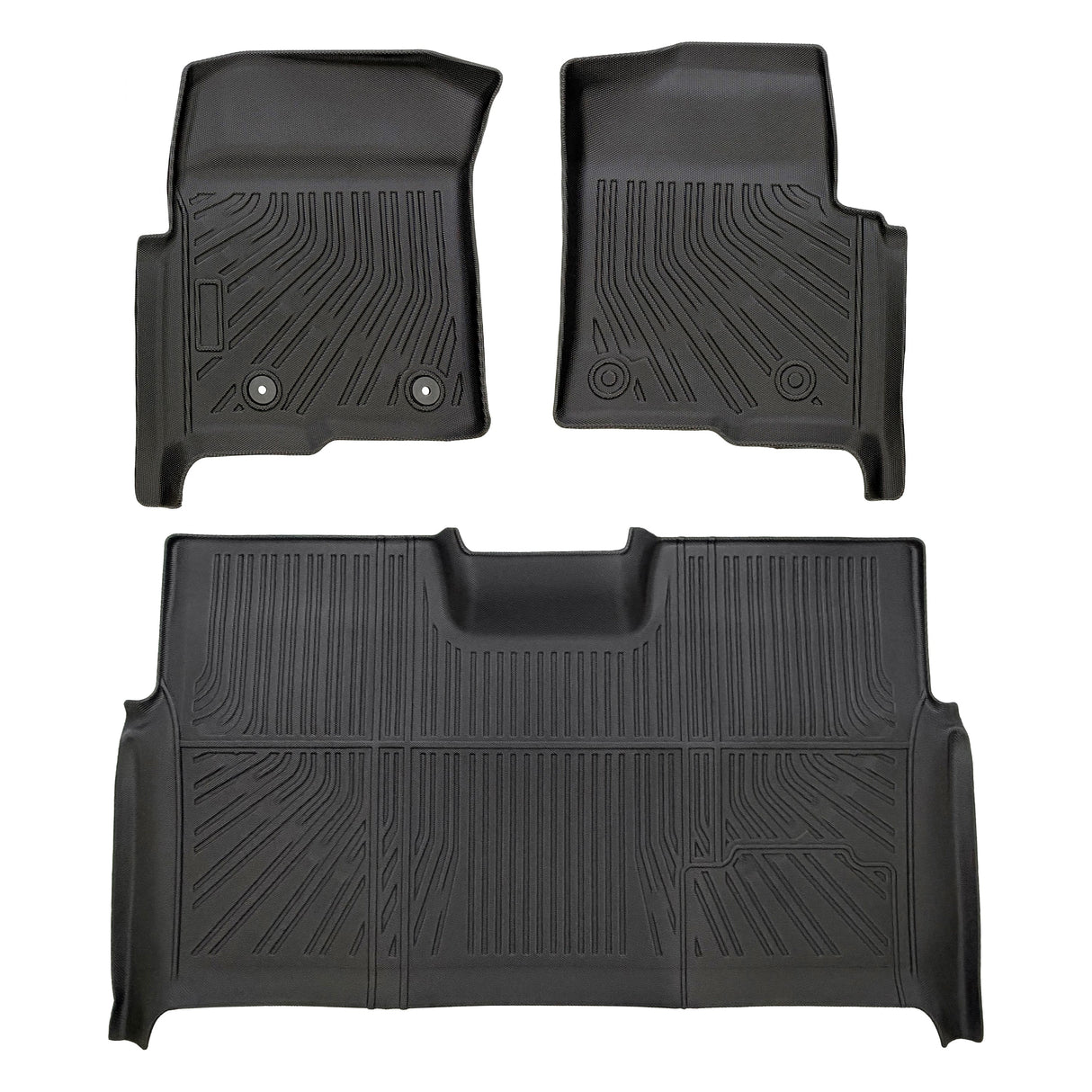 Trucktok 2010-2014 Ford F150 SuperCrew Cab All-Weather TPE Floor Mats TruckTok